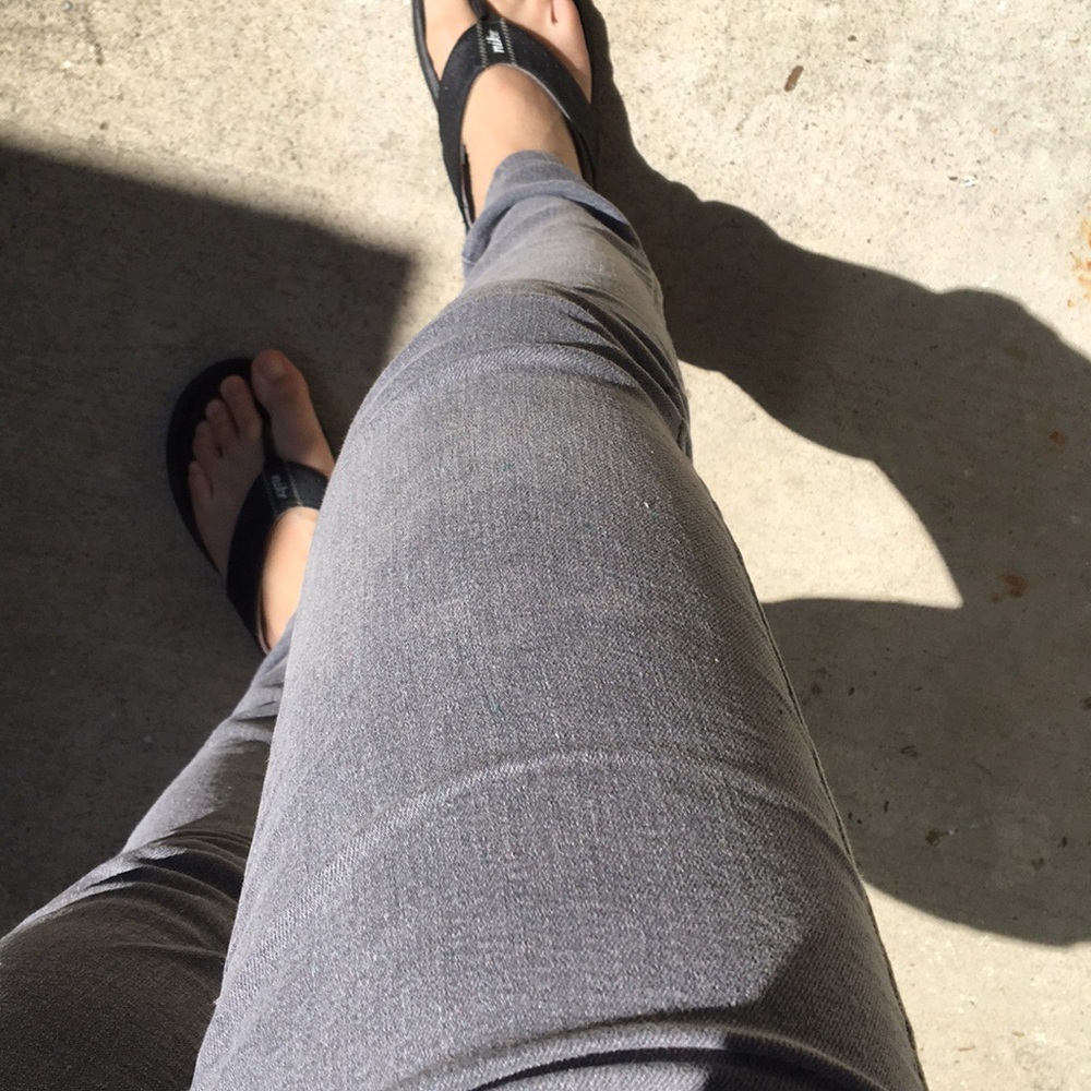 Grey skinny jeans